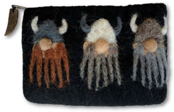 Hovedbilde Pung med tre vikinger ...